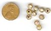 10 6mm Gold Cloisonné Rounds